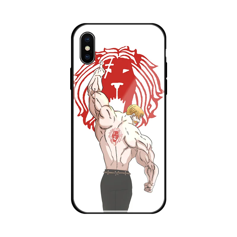 Escanor Nanatsu no Taizai аниме мягкий силиконовый стеклянный чехол для телефона iPhone 6 6S 7 8 Plus