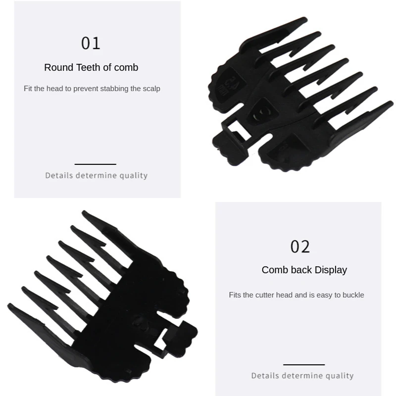 2/8Pcs Hair Clipper Cutting Guide Comb Guards Limit Tools Kit 46x38mm Head for WAHL 1.5/3/4.5/6/10/13/19/25mm G0704 | Красота и