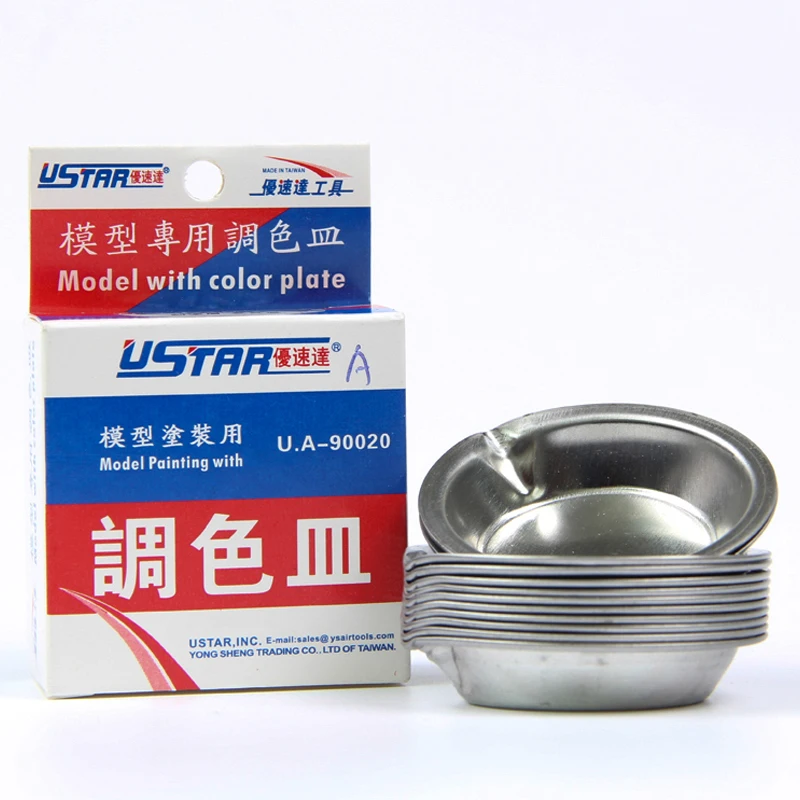 

U-STAR UA-90020A 12pcs/set Model With Color Plate,Special Paint Trays/Paint Dish,Modeling Kit Tool