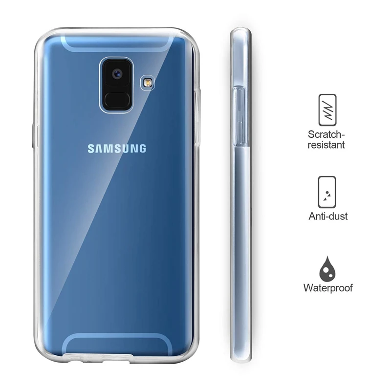 360 Полное покрытие чехол для Samsung Galaxy A50 A40 A30 противоударный A10 M10 S9 S10E J6 J4 Plus A750
