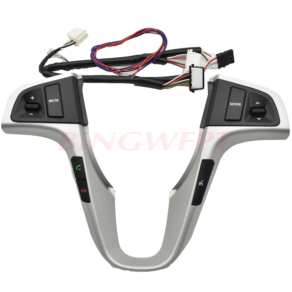 Бесплатная доставка, голубая подсветка с bluetooth для Hyundai VERNA SOLARIS, многофункциональные кнопки управления аудио на рулевое колесо, 1 шт.