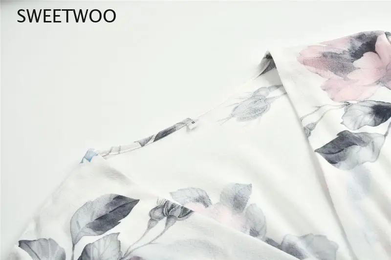 

2021 Printed Long Skirt Chiffon Skirt European and American Stretch Maternity Dress Breathable Bohemian Plus Size Skirt