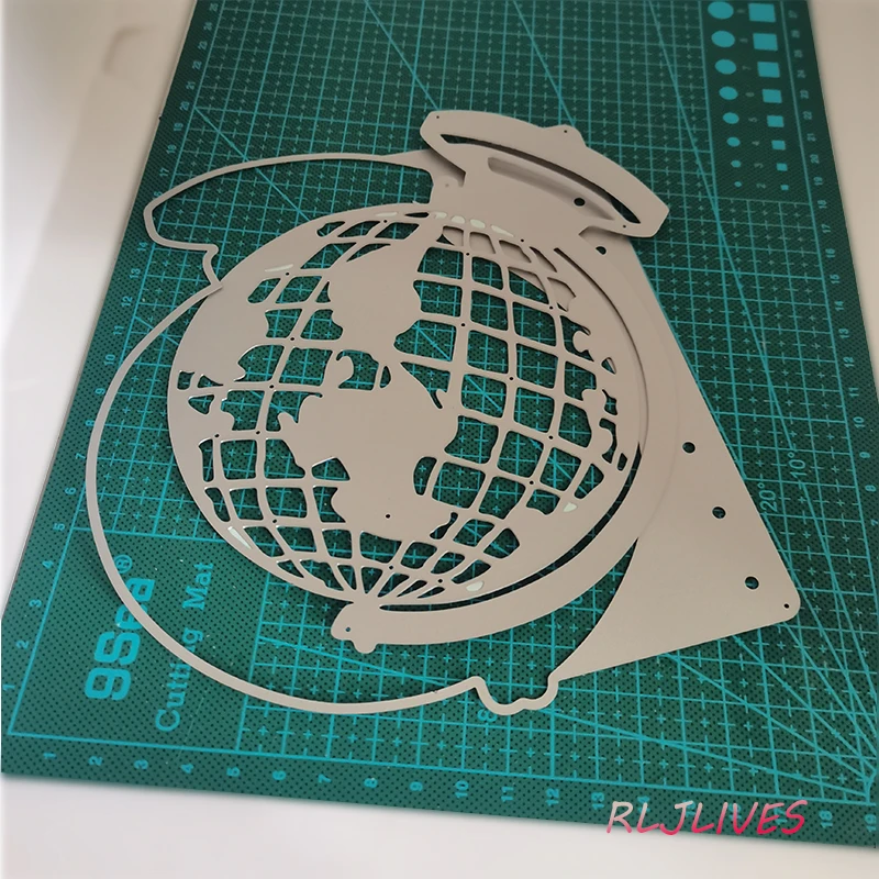 

Globe Planner Cutting Dies DIY Scrapbooking Card Stencil Paper Craft Handmade Album Handbook Decoration