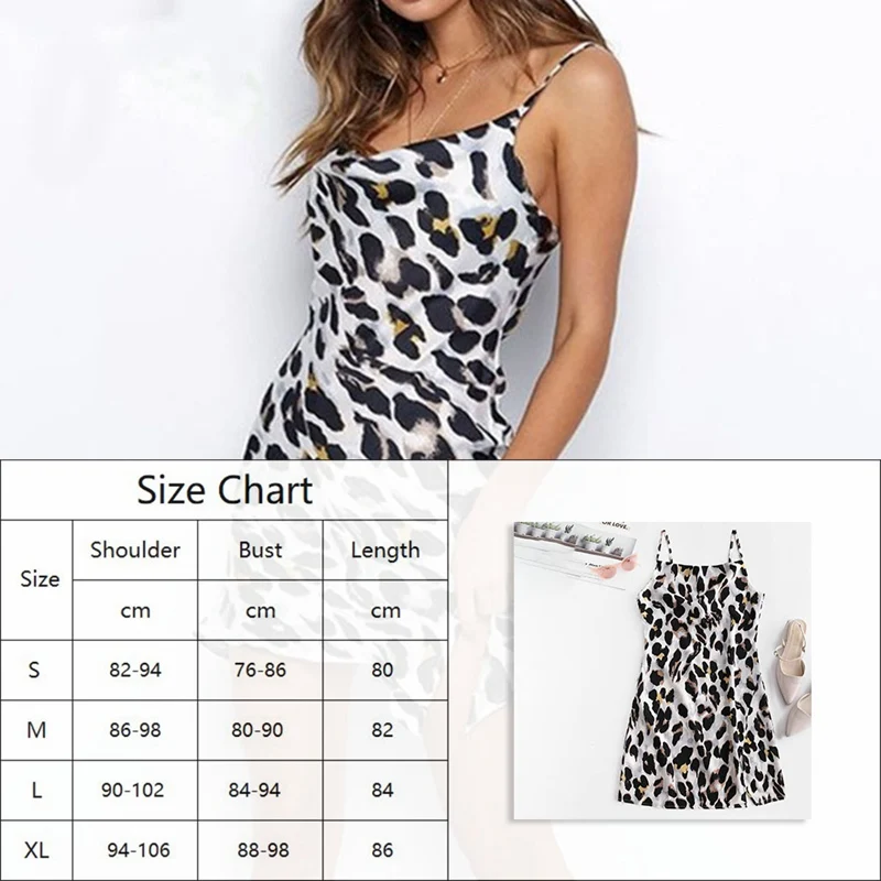 

Summer Dress Sexy Strapless Backless Leopard Print Dress Ladies Belt Sleeveless Backless Animal Print Party Club Tight Dress #