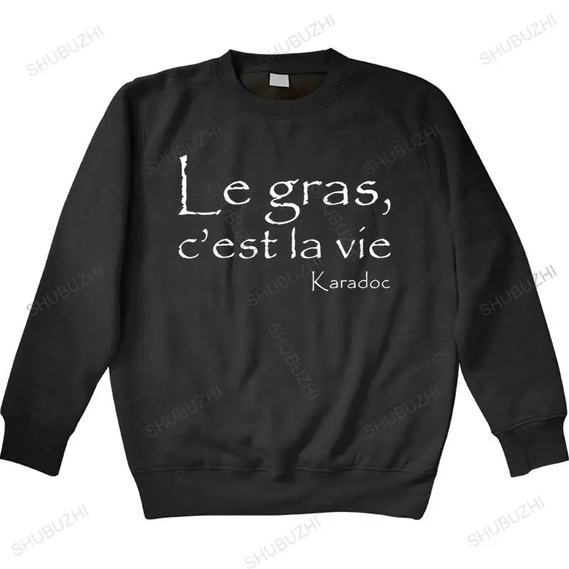 

New Men Kaamelott Karadoc Le Gras CEst La Vie Black Casual drop shipping men autumn sweatshirt brand men autumn hoodie euro size