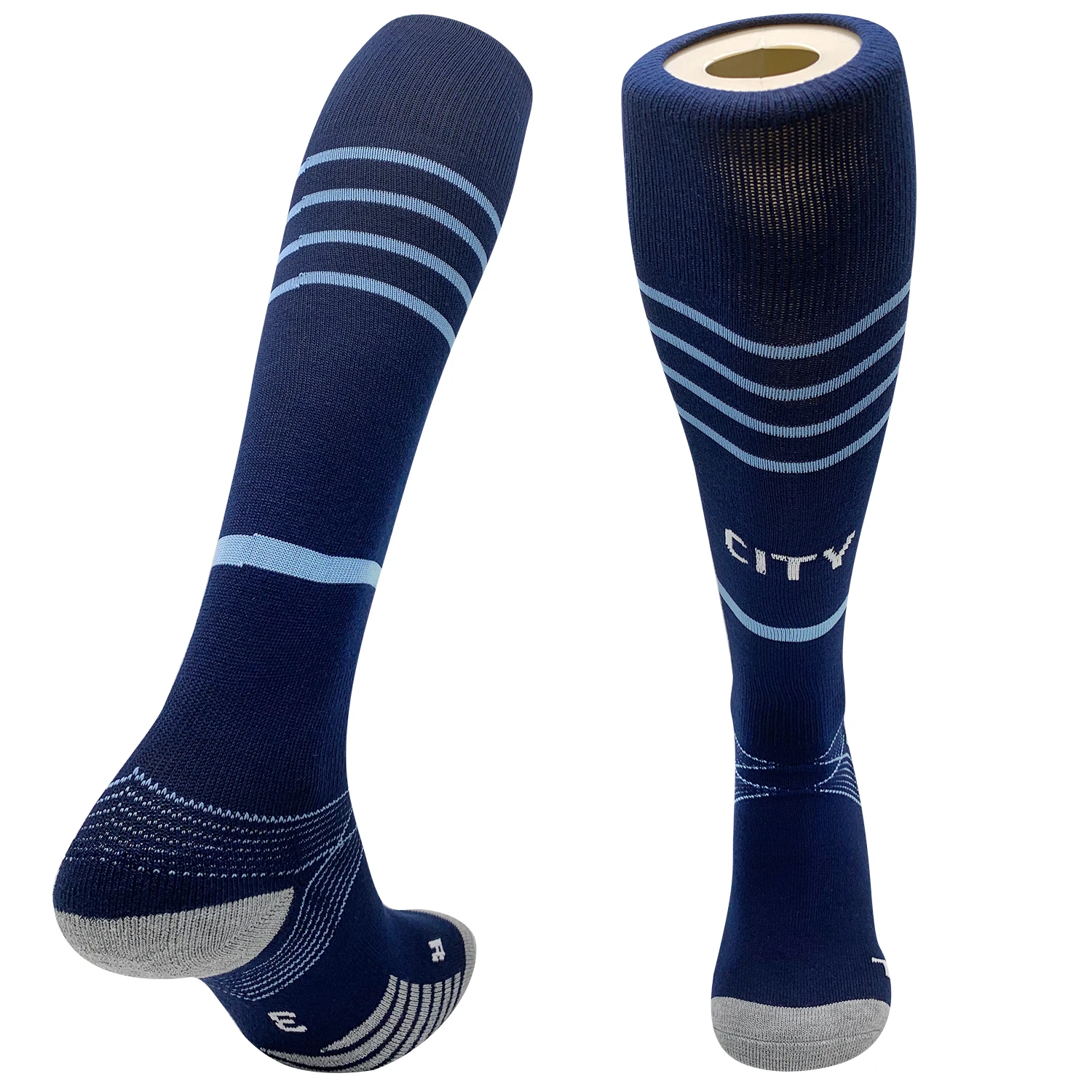 Новые европейские футбольные Клубные стили Детские и взрослые носки для