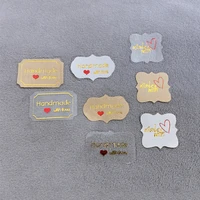120pcslot lovely handmade with love self adhesive stickers diy handmade packaging label sealing wedding party decorative favors