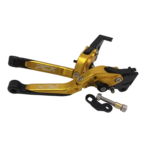Золотой SEMSPEED стояночный тормоз рычаги для HONDA PCX 150 125 PCX125 PCX150 мотоцикл складной выдвижной клатч автоматический замок рычаги - Цвет: Золотой