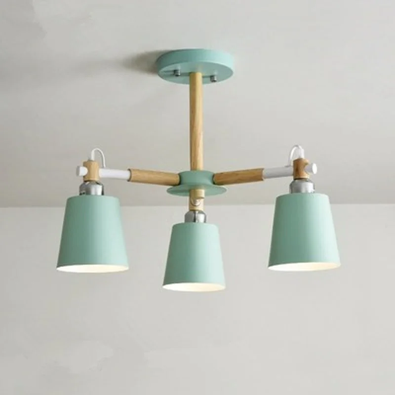 Твердой древесины гостиная люстры современная спальня Ресторан светодиодный