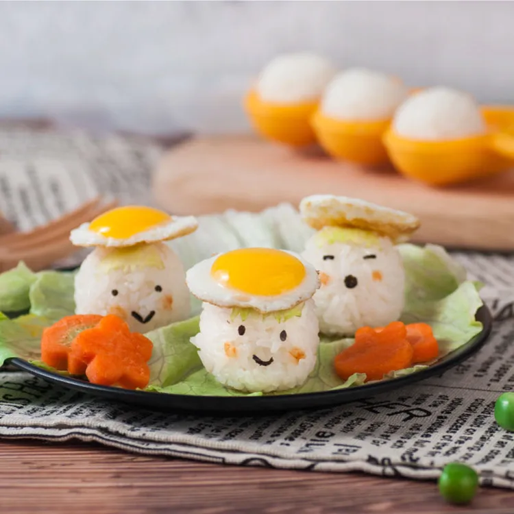 

Rice Ball Molds Sushi Maker Onigiri Rice Mold Kitchen Shakers Food Decor for Kids DIY Lunch Maker Mould Kitchen Accessories