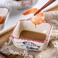 fancity seasoning dish ceramic dish household dish dipping dish seasoning vinegar dish soy sauce dish snack dish