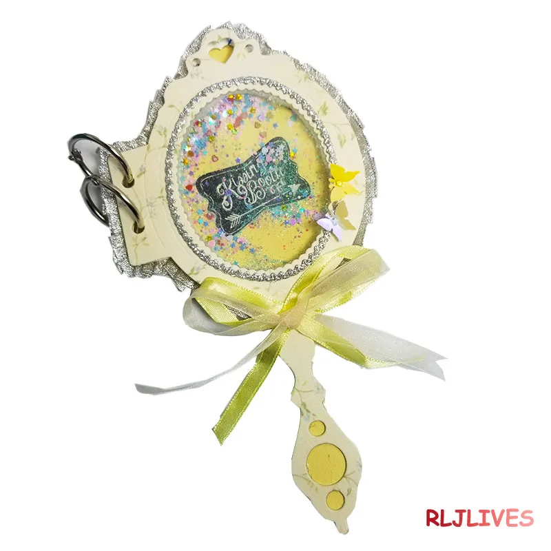 Винтажный ручной зеркальный планировщик страницы металлические режущие трафареты для DIY скрапбукинга фотоальбом Декоративные тисненые бумажные карты