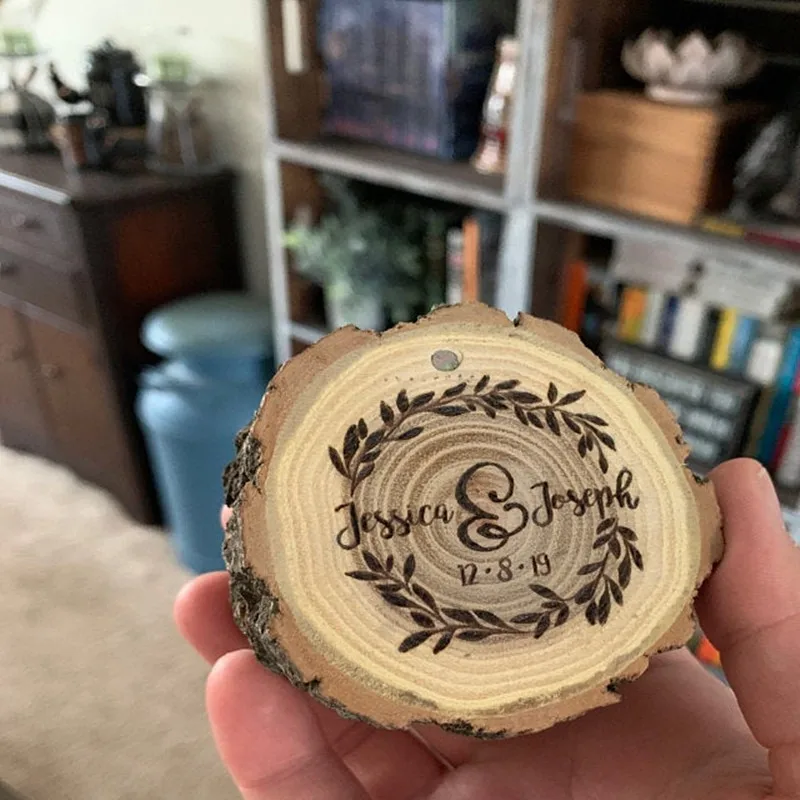 Подгонянный деревенский Свадебный держатель кольца деревянная коробка для