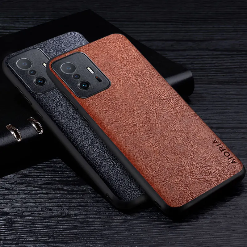 Luxury Leather Case For Xiaomi 11T Pro Premium Business Style Retro Litchi Pattern Back Cover for xiaomi mi 11t pro phone case
