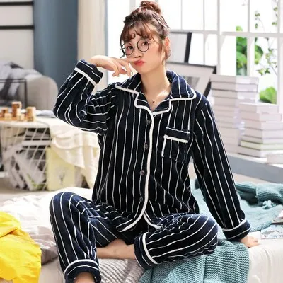 model 13 Одежда для сна, пижама femme feminino, ночная одежда, серый, белый цвет, комплекты, теплая Пижама с капюшоном для влюбленных, женская, мультяшная, коралловый флис, комплект для отдыха - Цвет: model 13