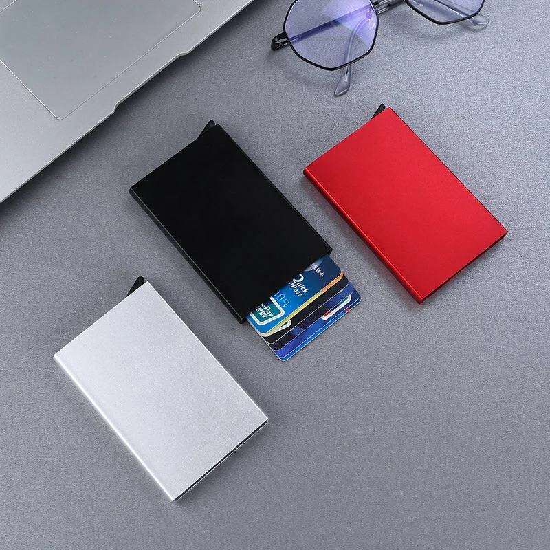 Умный бумажник автоматически металлический телефон тонкая идентификационная