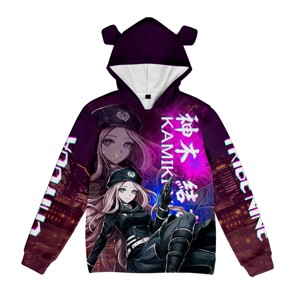 

New TRIBE NINE Pig Ear Hooded Sweatshirt Women/Men Clothes Casual Hoodie Sweatshirt FY01974X08