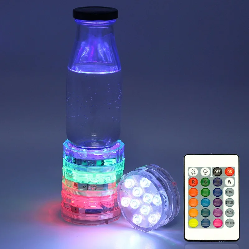

Pool Lighting IP68 Waterproof Battery Operated Submersible LED Underwater Night Lights for Fish Tank Pond Swimming Pool Party