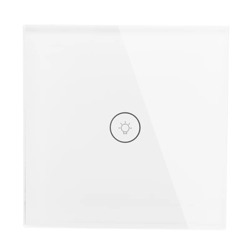 White Wifi умный настенный сенсорный светильник, стеклянная панель, мобильное приложение, дистанционное управление, работает с Amazon Alexa Google Home для умной жизни tuya - Цвет: White