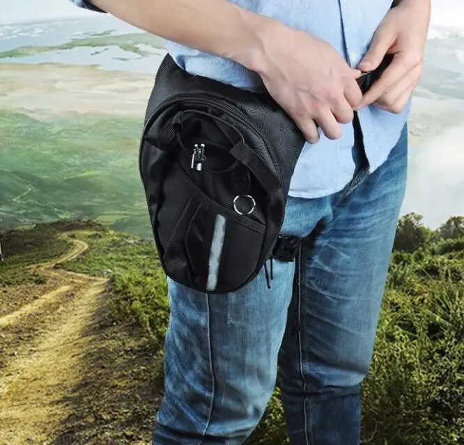 Оптовая продажа хит продаж черная Дорожная мотоциклетная сумка для ног езды на