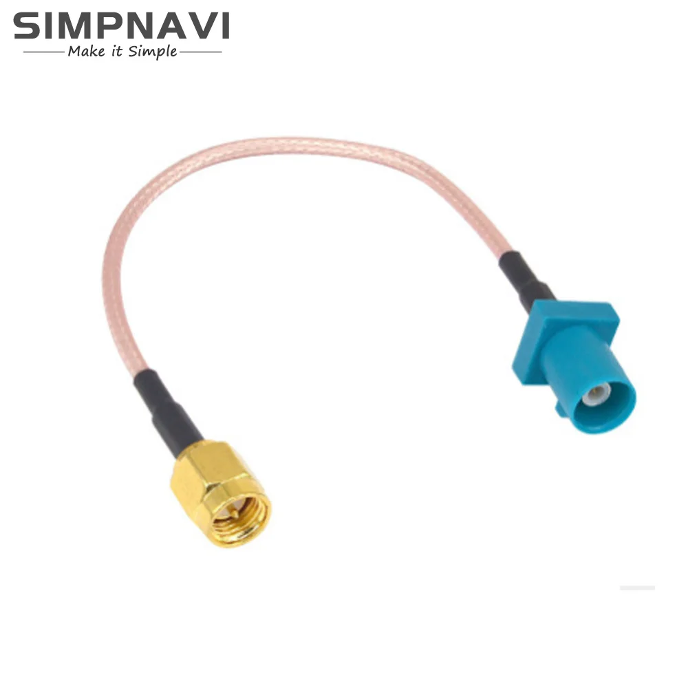 

10pcs SMA Male to FAKRA-Z Male Blue Adapter Cable for Car Marine GPS Navigation Professional RF Cable