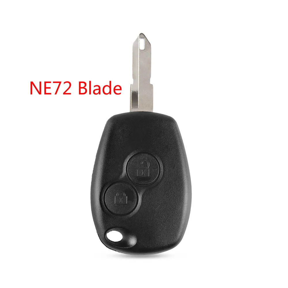 With NE72 Key Case KEYYOU 2 кнопки чехол для дистанционного ключа от машины оболочка для Renault Megane модус Espace Лагуна Duster Logan Clio Kango для NISSAN ALMERA - Цвет: With NE72 Key Case