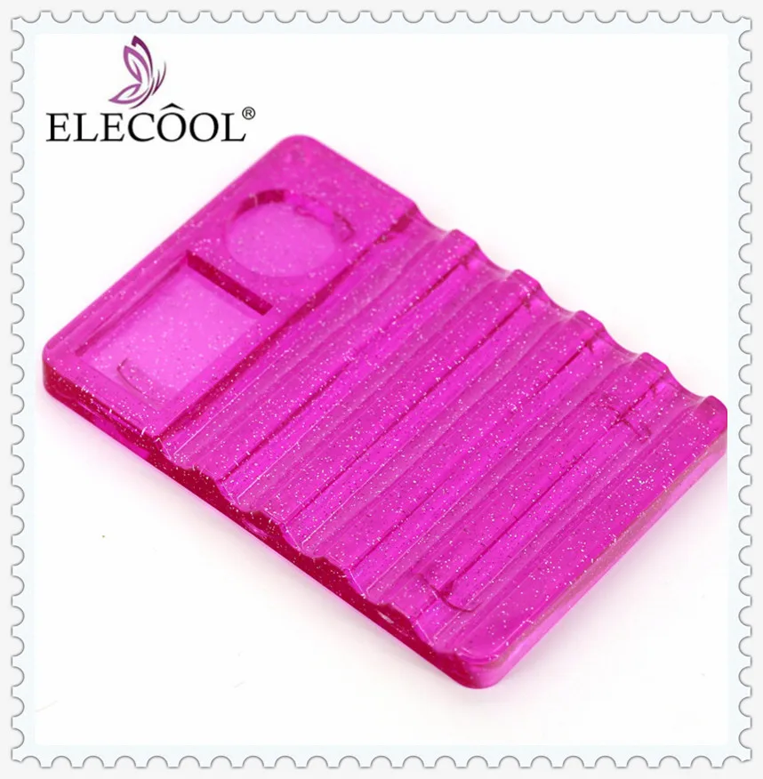 ELECOOL 5 цветов Портативный и маникюра Пластик Нейл арт кисть нажмите с силой так