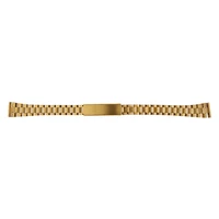 gold stainless steel curved end metal bracelet wrist watch band 12mm 20mm