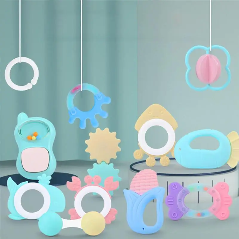12 шт. детские игрушки для прорезывания зубов различные формы колокольчики