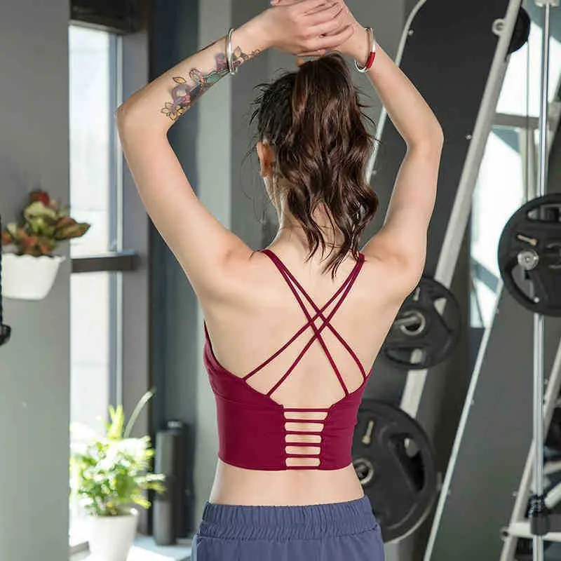 

Летние сексуальные спортивные бюстгальтеры, эластичное нижнее белье для йоги, красивая спина, ударопрочный, собирающий, дышащий жилет для б...