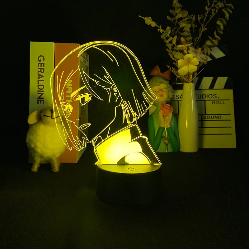 Фигурка японского аниме Nobara Kugisaki, светильник, юдзюцу, кайзен, 3D светодиодный ночсветильник, Otaku, подарок на день рождения, манга, искусство, м...