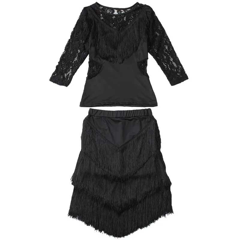 

2021 New Women Latin Dance Dress Salsa Samba Skirt adult Fringes Tango Rumba Flamengo Ballroom Dance Dress For Women Costume
