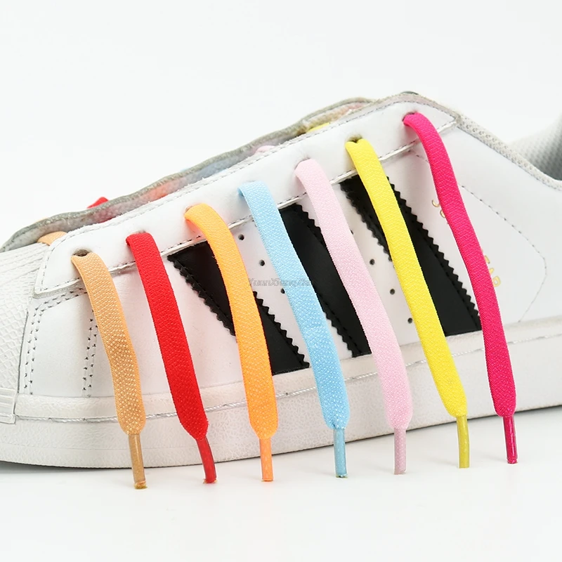 New Elastic Laces without ties Shoelaces for Sneakers Flat No Tie Shoe laces Kids Adult Quick Shoe lace Rubber Band Shoestring