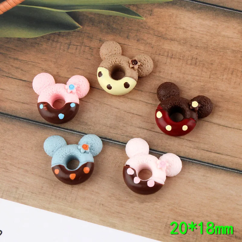 20 шт милые Мультяшные защитный блоки для мебели пончики полимерные Стразы