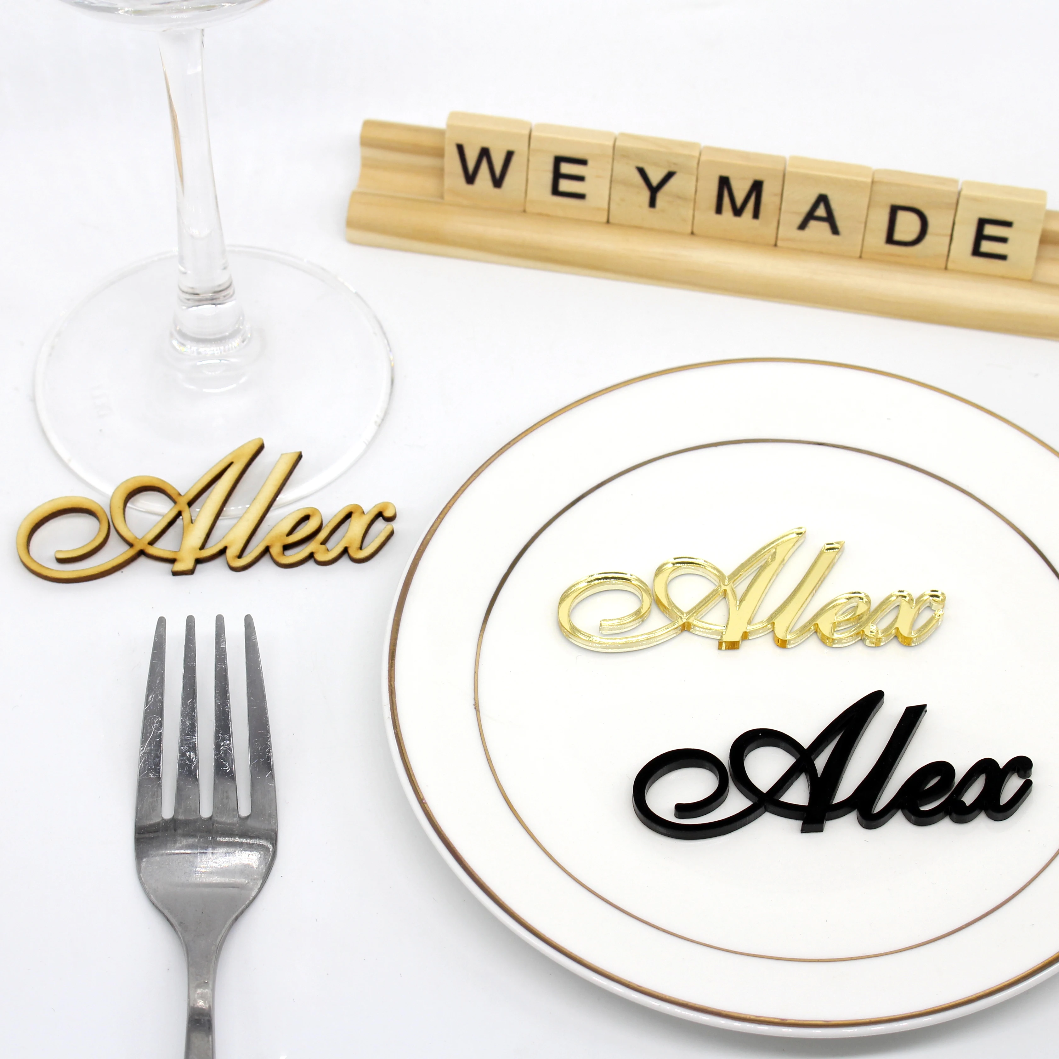 

12 пользовательских лазерной резки серебряные/Золотые Зеркальные акриловые имена места имена гостей бирки имя вечеринки свадьбы карточный стол Декор