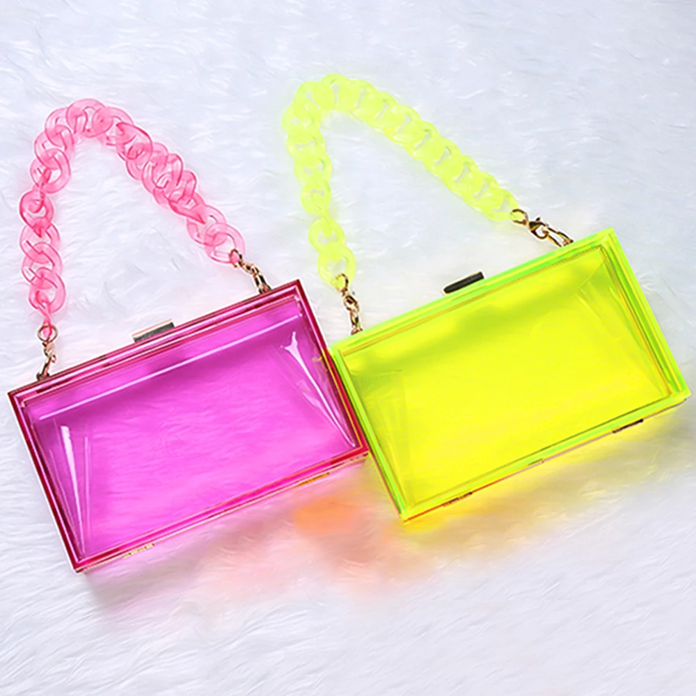 

Women Fashion Bags Luxury Designer Handbag Jelly Clutch Purse Candy Color Acrylic Shoulder Crossbody Bags Trending Products 2021