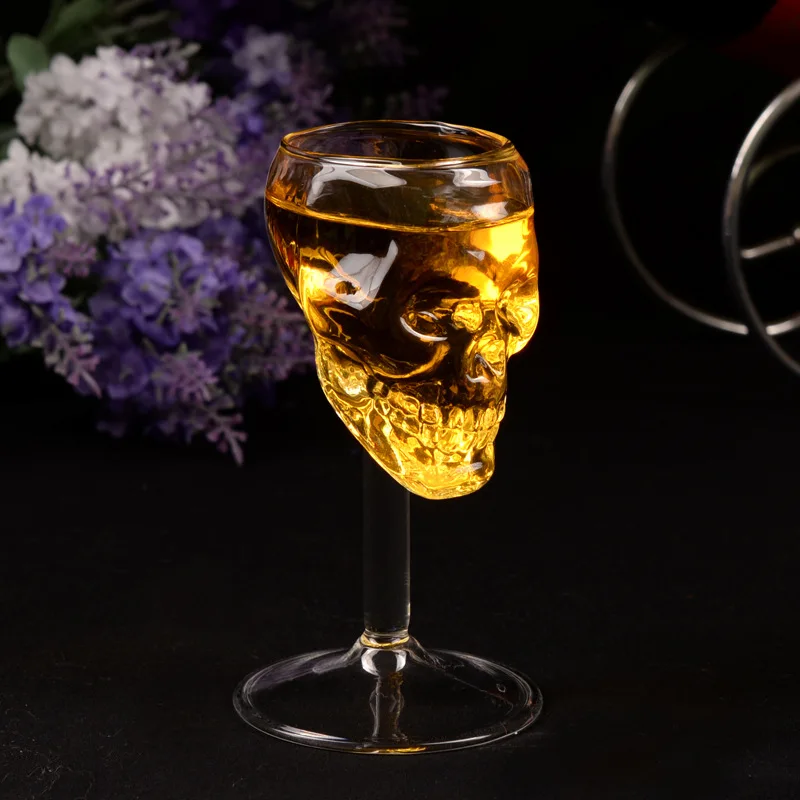 

Skull Head Crystal Goblet Wine Glass Champagne Vodka Cocktail Whiskey Bordeaux Glasses Beer Mug Home Bar Drinkware Tumbler Cups