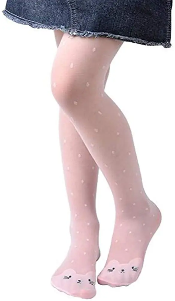 Детские танцевальные кружевные тонкие прозрачные колготки для девочек чулки