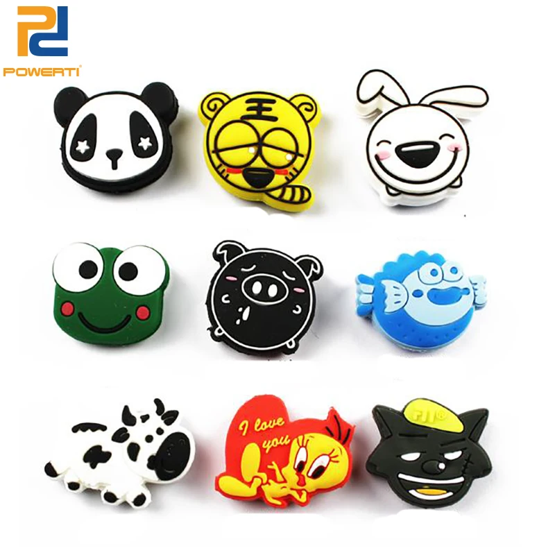 

Powerti 10pcs Tennis Vibration Dampeners-cartoon Silicone Animal Racket Dampener Tennis Accessories