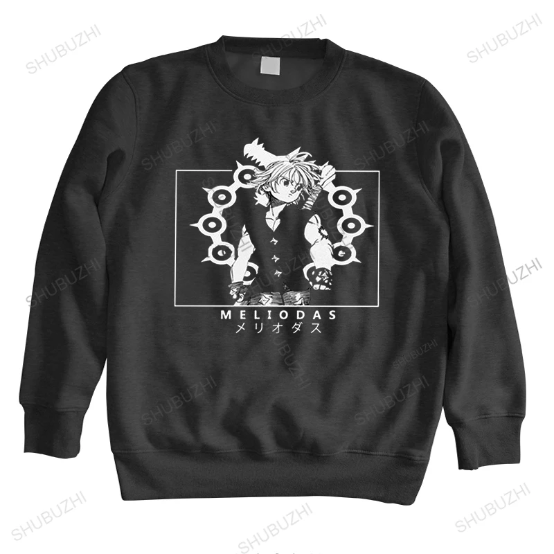 

Meliodas The Seven Deadly Sins sweatshirts Men Pre-shrunk Cotton hoody Anime Manga hoodie Nanatsu no Taizai sweatshirt Tops