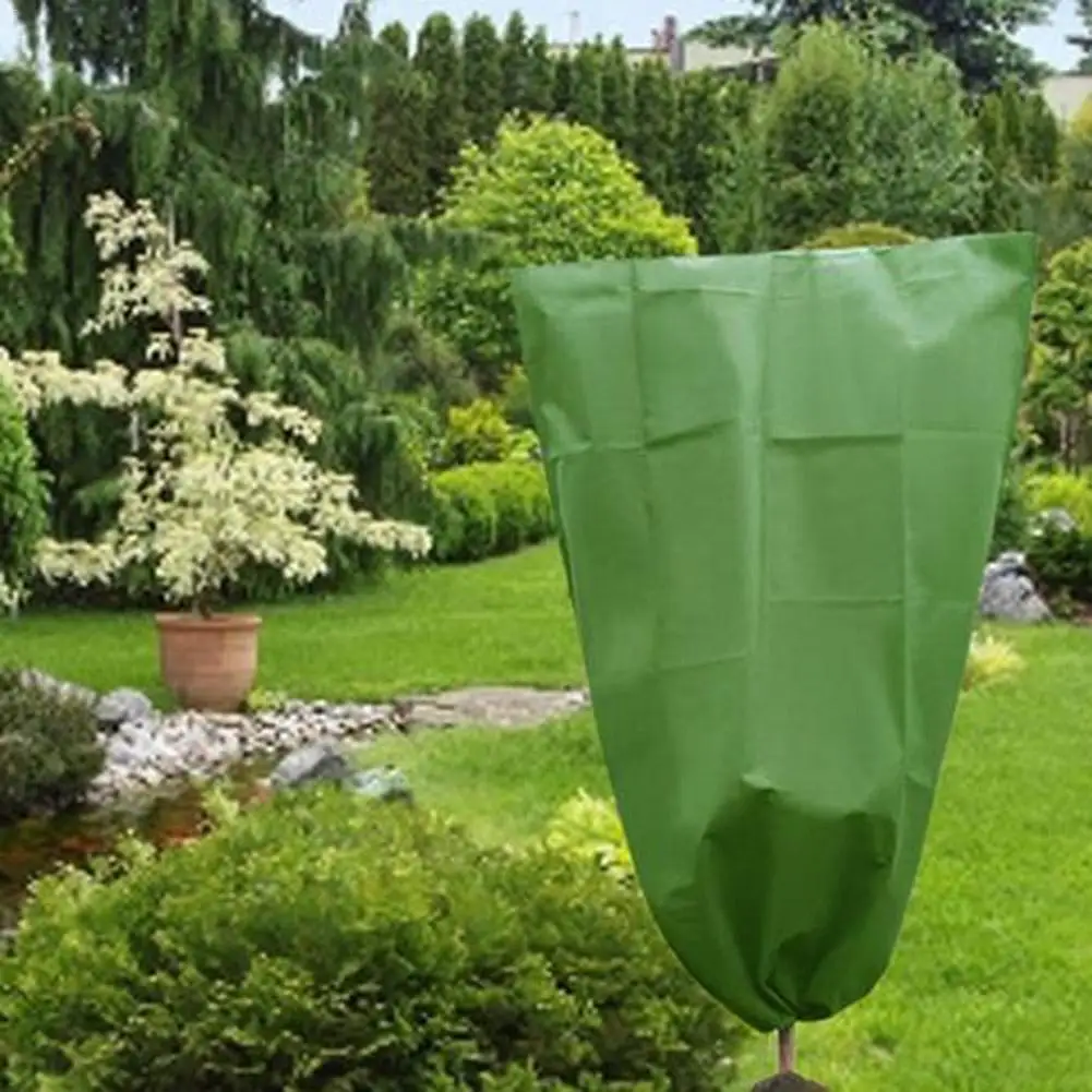 Encrypted Non-woven Cover Warm Value Cream Fabric Blanket Plant Shrub Coat Tree Protection Bag Used For Seasonal Winter Garden | Дом и сад