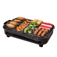 Electric Grill Smokeless Electric Pan Grill BBQ Octopus Ball Griddle Barbecue Raclette Mini Non-stick Plate Takoyaki Machine