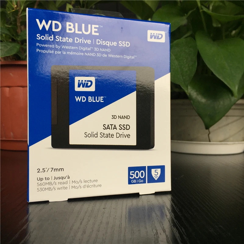 Western Digital WD blue ssd 3D NAND Внутренний твердотельный SSD жесткий диск 250 ГБ/500 Гб/1 ТБ SATA 3,0 6 ГБ/сек. 2,5 ''для ПК компьютера