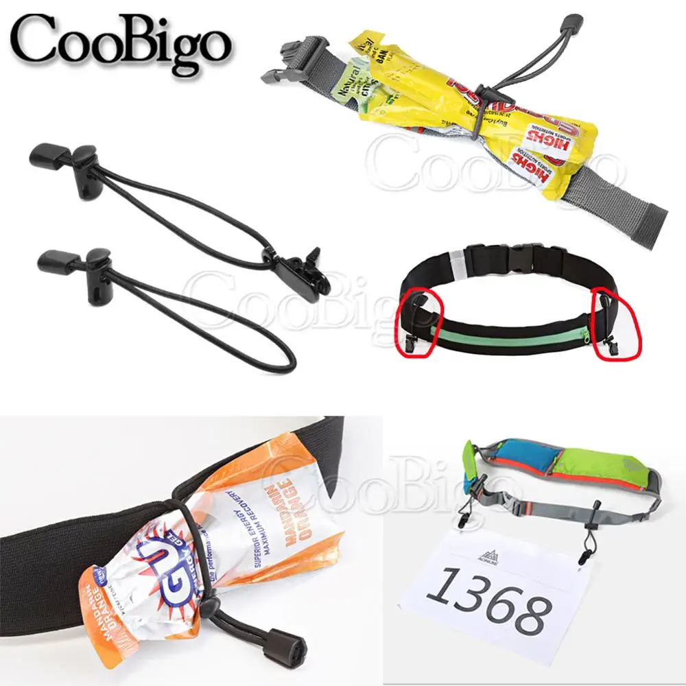 2 шт. гоночной номер крепежные зажимы пряжки петли эластичная веревка для