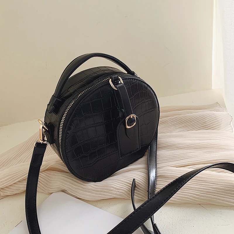 STYLE 2 Модные круглые сумки с заклепками для женщин роскошные сумки женские сумки дизайнерские цепочки бриллианты дамские сумки через плечо - Цвет: STYLE 2
