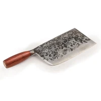 zhensanhuan hand hammered forged chefs knife cooks knife cleaver full tang carbon steel all purpose knife