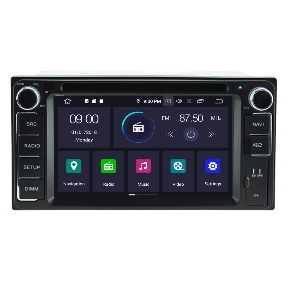 Автомобильный мультимедийный плеер RoverOne для Toyota Yaris Matrix Ipsum Previa Crown LANDCRUISER 100 FJ CRUISER