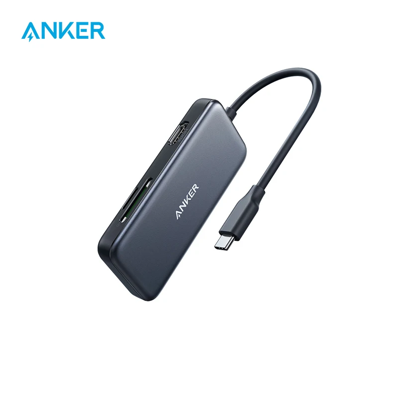 Фото Anker USB C концентратор 5 в 1 взаимный обмен данными между компьютером и
