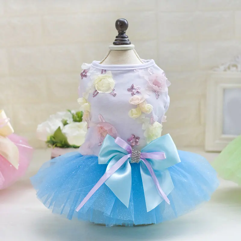 

Summer Spring Dog Clothes Sweet Fashion Puppy Pet Lace Dress for Small Large Dogs Dress Party Birthday Princess Pet Clothes
