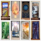 Наклейки на двери самоклеящиеся, водонепроницаемые, для гостиной, спальни